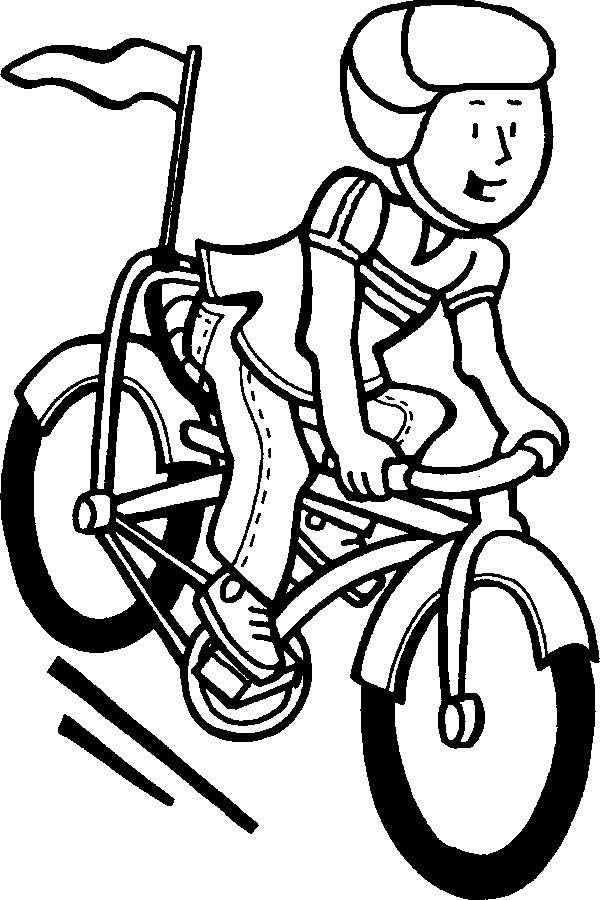 desenhos para colorir de bicicleta