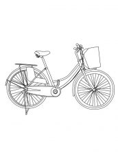 figura de bicicleta para pintar