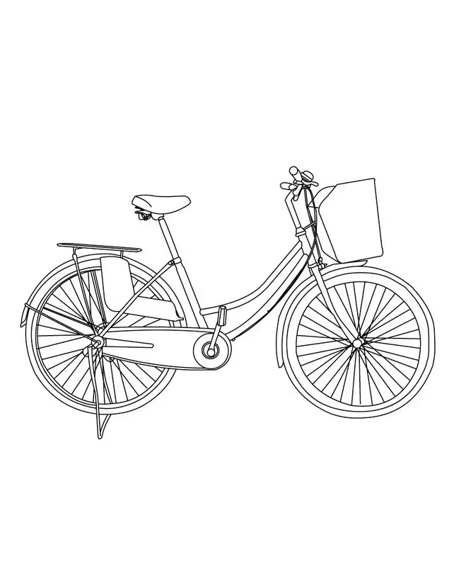figura de bicicleta para pintar