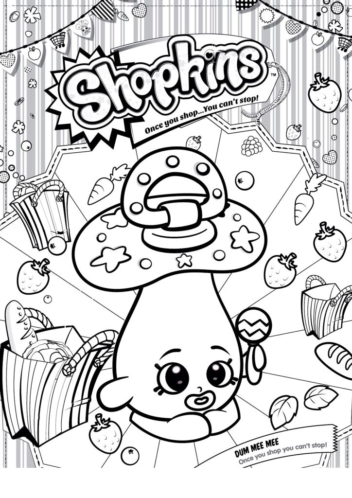 chupeta shopkins para colorir