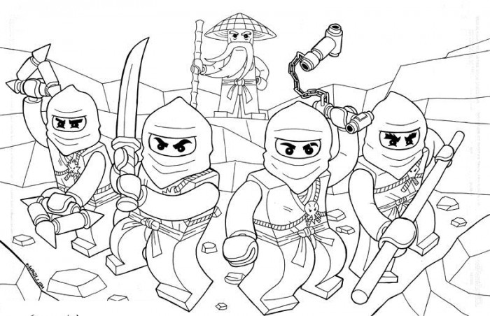 desenho ninjago para colorir