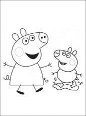 desenho para pintar peppa