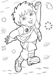 desenhos de go diego go para pintar