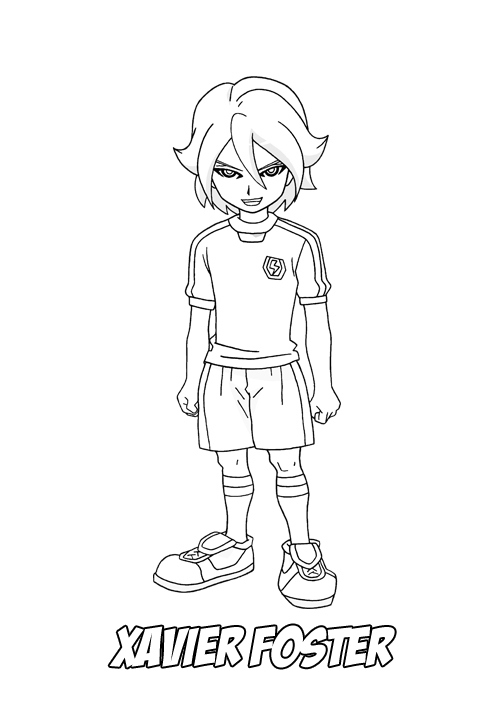 desenhos de inazuma eleven go para imprimir