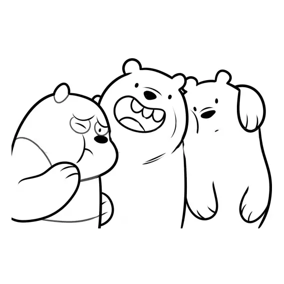 desenhos de ursos sem curso para imprimir