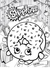 donuts shopkins para colorir