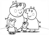 familia peppa pig para imprimir