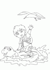 go diego go desenho para imprimir