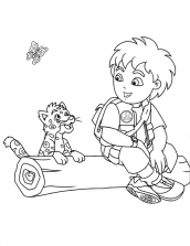 go diego go imagem para colorir