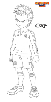 inazuma eleven go imagem para colorir