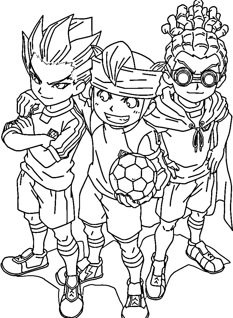 inazuma eleven go para pintar