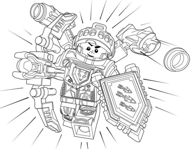 lego nexo knights para pintar