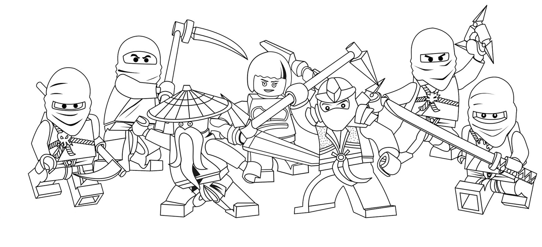 lego ninjago para pintar