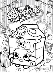 leite shopkins para colorir