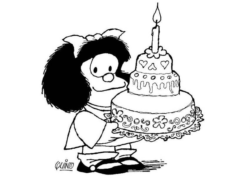 mafalda para pintar