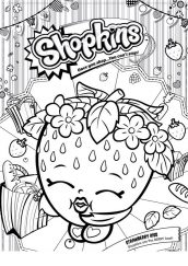 morango shopkins para colorir