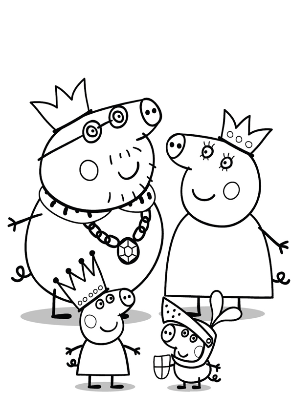 peppa pig para colorir