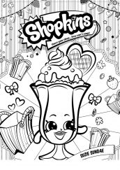 sundae shopkins para colorir