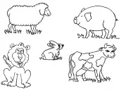 animais mamiferos para pintar