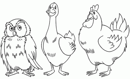Desenhos de animais vertebrados para colorir