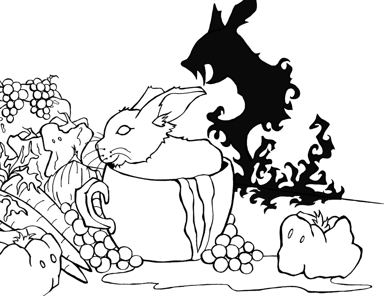 bunnicula para colorir