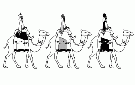 Desenhos de Folia de Reis para colorir