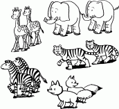 imagem de dia mundial dos animais para colorir