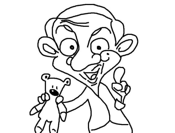 imagens de mr bean para colorir