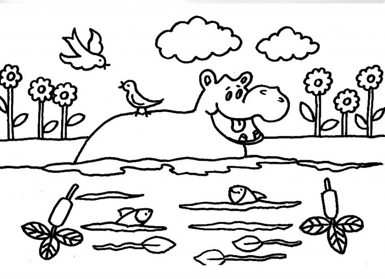 Desenhos para colorir natureza e animais