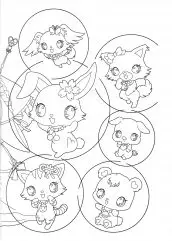 personagens de jewel pet para colorir