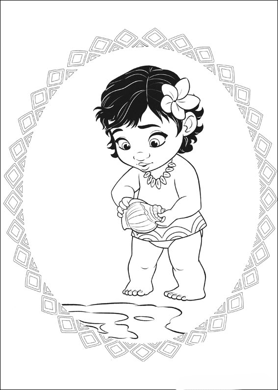 desenho da moana bebe para imprimir e pintar