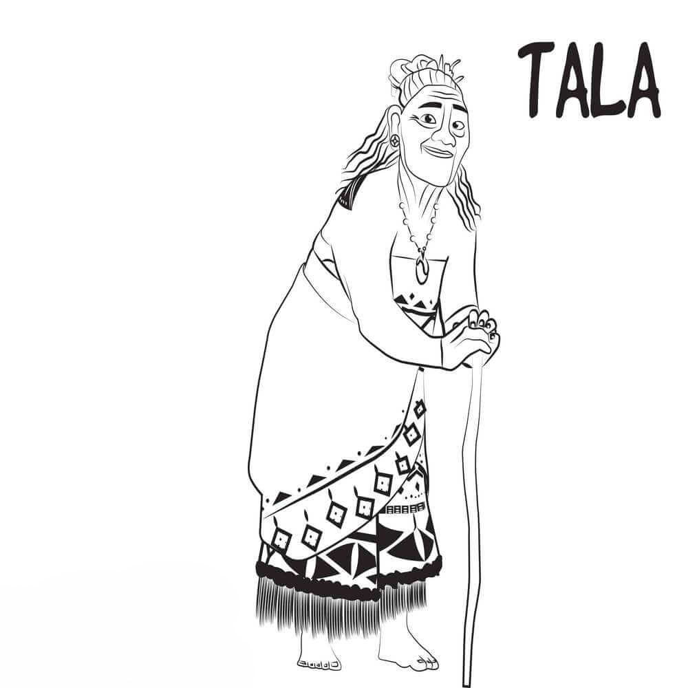 tala vo da moana para colorir