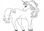 unicornio bonito para colorir