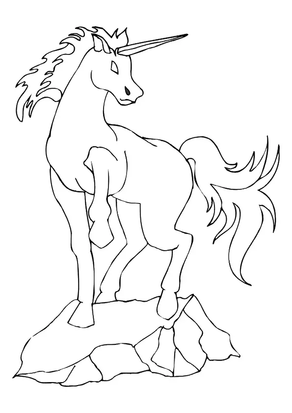 unicornio para pintar e imprimir
