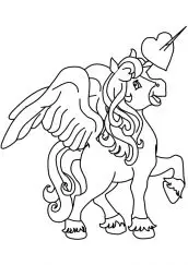 unicornio pegasus para colorir